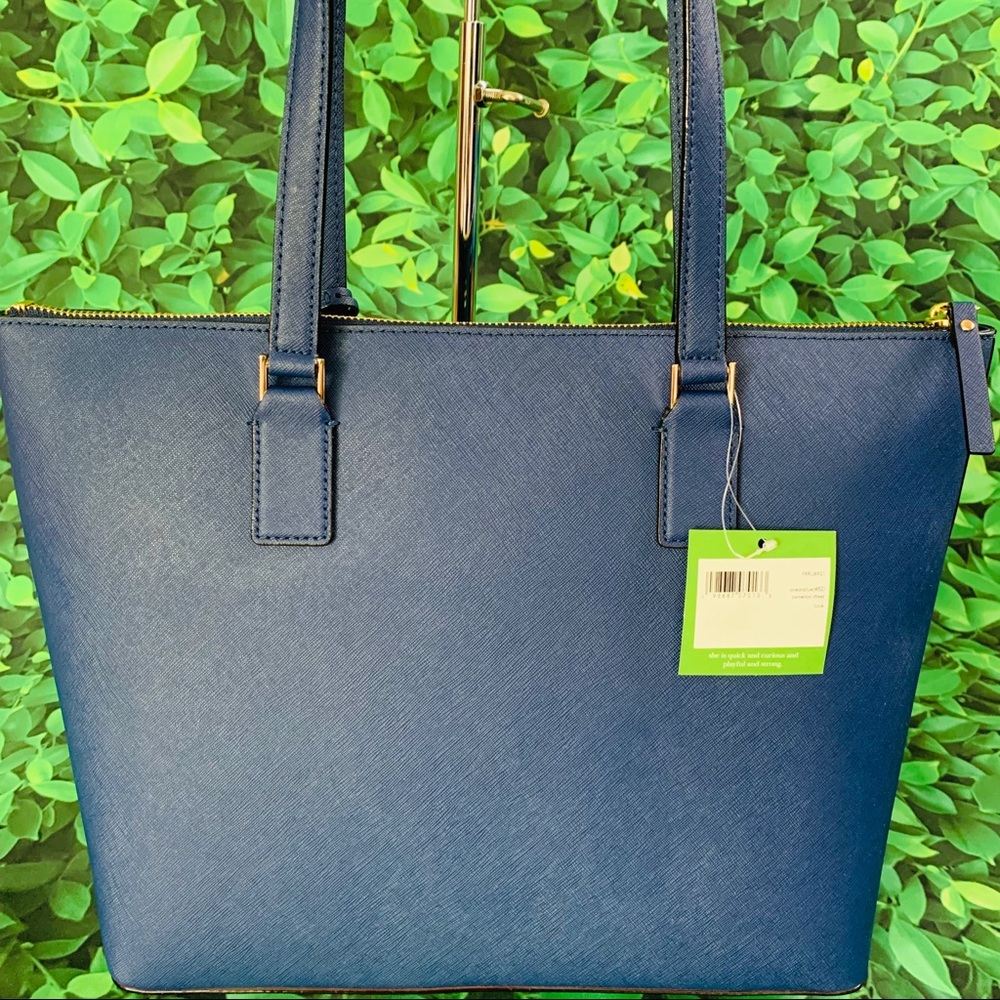 Ocean blue tote leather Kate spade Cameron lucie - Picture 5 of 7